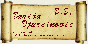 Darija Đureinović vizit kartica